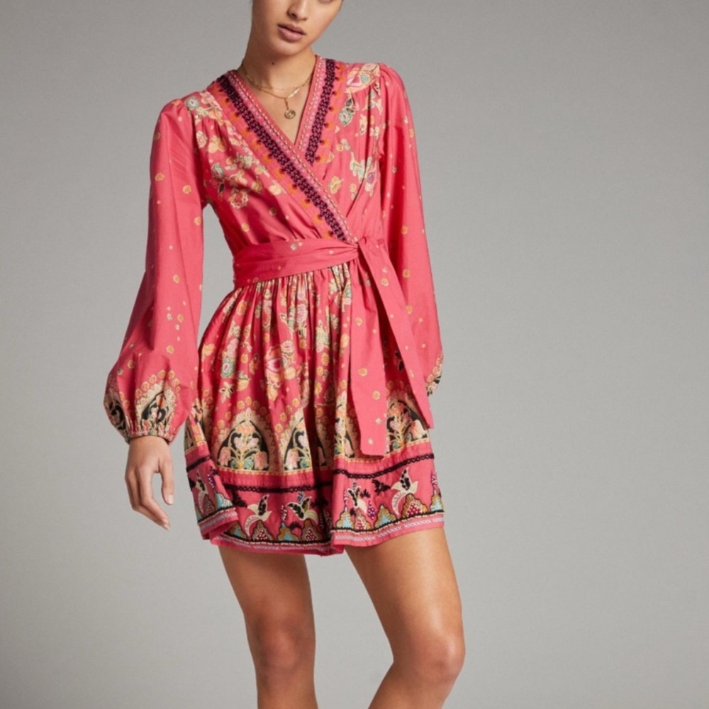 Anthropologie Raquel Embroidered Dress